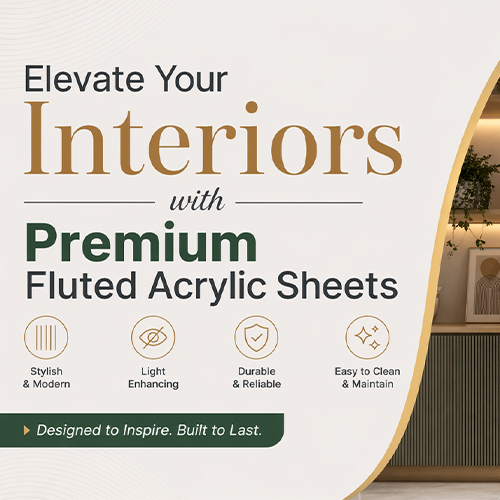 Elevate Your Interiors with Premium Fluted Acrylic Sheets