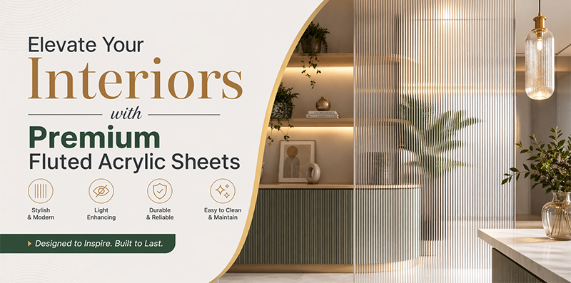 Elevate Your Interiors with Premium Fluted Acrylic Sheets