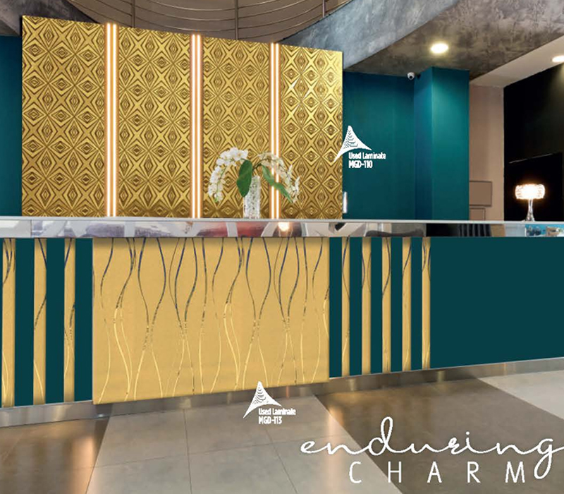 Transforming Spaces with Premium Gold Textured Laminates